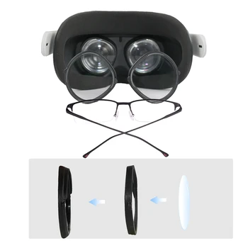 1Pair Anti-mėlyna Šviesa Lęšiai, skirti Oculus Quest 2 VR Ausines Magnetinio Akinių Rėmeliai Objektyvo Apsauga oculus quest 2 Priedas