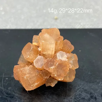Gamtos laranja aragonitas quartzo cristal áspero pedra grupių nefelinas espécime cura pedras naturais e minerais s24#