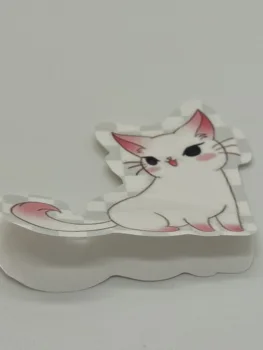 (40pcs 1.35x0.2meter)Pink cat klijuojamas lipdukas etiketės spausdinimo vaikams