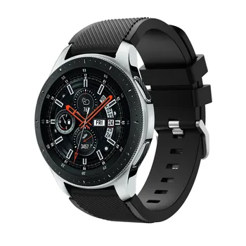 Silikono Dirželis Samsung Galaxy Žiūrėti 46mm Watchbands Silikagelio Riešo raiščių apyrankę de montre Correa de reloj vientisos Spalvos