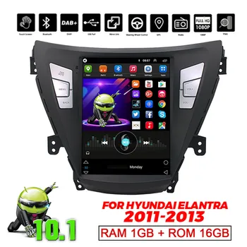 2 Din 9.7 Colių Android 10.1 Automobilio Stereo Radijo GPS Wifi, Automobilių Multimedijos Grotuvas MP5 Grotuvas 3G 4G DAB už Hyundai Elantra 11-13