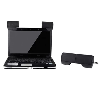 KARŠTO Įrašą Mini Nešiojamą USB Stereo Garsiakalbis Soundbar už Notebook Nešiojamas Kompiuteris, KOMPIUTERIO, Mp3 Telefono Muzikos Grotuvas