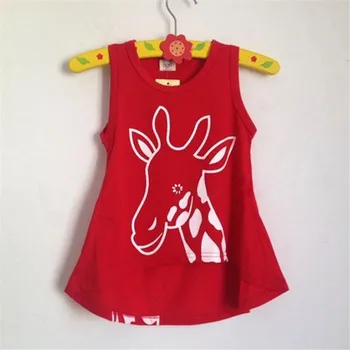 Mergaičių Vasaros 2021 Marškinėliai Vaikų trumparankoviai Undershirts Raudona Marškinėliai Baby Girl marškinėliai Topai Petnešos Vaikams Marškinėlius Drabužiai