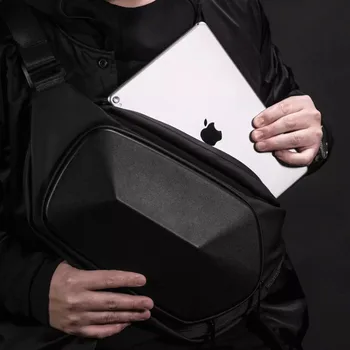 Xiaomi TAJEZZO Polyhedron Crossbody Bag Kuprinė Vyrų Anti-theft Peties 