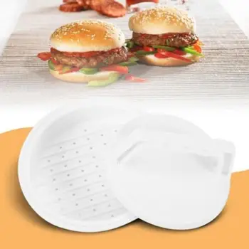 Apvalios Formos Hamburger Paspauskite Maisto Kokybės Plastiko Mėsos Grill Jautienos Mėsainiai Paspauskite Patty Maker Pelėsių Virtuvės Maisto Įrankis Prekes