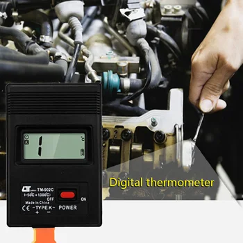 Skaitmeninis Temperatūros Matuoklis TM902C LED K Tipo Termopora Jutiklis Metrų K Tipo Termopora Zondo Detektorių Zondo Detektorių