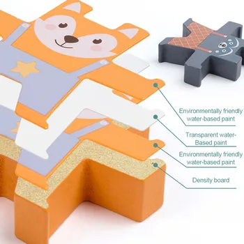 Mediniai Turėti Krūvas Žaidimų Susikabinti Animacinių Filmų Balansavimo Blokai Žaidimai Bamblys Montessori Ugdymo Žaislai Vaikams