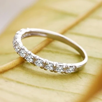 Prarasti pinigus skatinimo romantiška amžinos meilės blizga cirkonis 925 sterlingas sidabro ponios'finger žiedai moterims, papuošalai vestuvių dovana