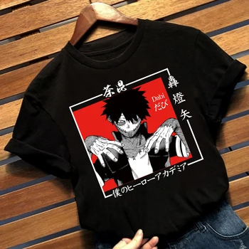 Japonų Anime, Mano Herojus akademinės bendruomenės Dabi marškinėliai Atsitiktinis Boku No Herojus akademinės bendruomenės Hip-Hop Drabužius Viršūnes Harajuku