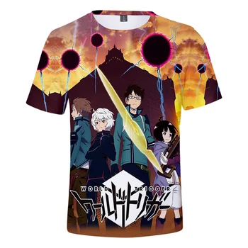 Karšto Pardavimo Anime Pasaulyje Sukelti 3d Atspausdintas Unisex marškinėliai Vasaros Mados Atsitiktinis Hip-hop trumpomis Rankovėmis Apvalios Kaklo Viršūnes Harajuku