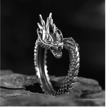 2021 тенденция retro dragon žiedai vyrų madinga vyras valdinga perdėti atidarymo vyras Кольцо rodomojo piršto žiedai, bižuterijos