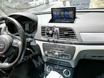 AUDI Q3 2013-2018 M. Android10 Automobilių Vaizdo, Radijo, Radijas, DVD Grotuvas, Garso ir Multimedia, GPS HD Touch Teleskopinis ekrano Radijas