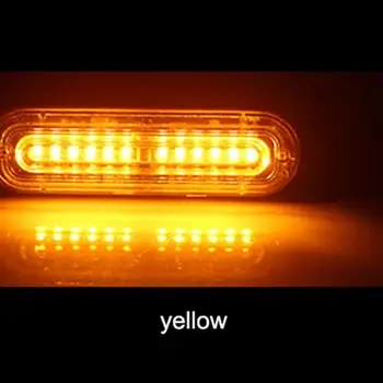 Aukštos Kokybės Automobilių 24 LED Avarinio Įspėjimo Švyturys Pavojingumo Blykstė Blykstės Šviesos Rinkinys Baras Lempos Sunkvežimių Šviesos Rūko Žibintai, Automobilių Reikmenys