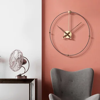 Kambarį laikrodis sieninis laikrodis asmenybės kūrybinių mados Šiaurės šalių namų modernus minimalistinio laikrodis šviesos minimalistinė prabanga