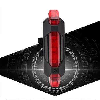 Dviračio Žibintas Įkraunamas USB LED Dviračio užpakalinis Žibintas užpakalinis žibintas MTB Saugos Įspėjimas Dviračio Priekinės Galinės Blykstės Šviesos Dviračio Lempa