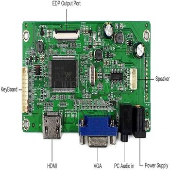 Naujas EDP Kontrolės Valdyba Stebėti Rinkinys N156HGE-EA1 N156HGE-EA2 HDMI+VGA LCD LED ekrano Valdiklio plokštės Tvarkyklės