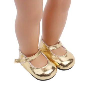2020 Mielas Golden Sandalai Naujas Gimęs Kūdikis Lėlės Batai 18