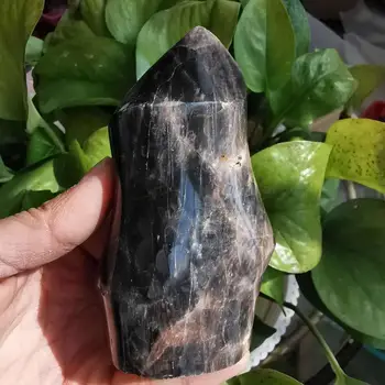 350g Natūralaus akmens juoda mėnulio akmuo kristalas liepsna reiki akmenys perlas čakros akmenys ir gijimą, kristalai namų puošybai