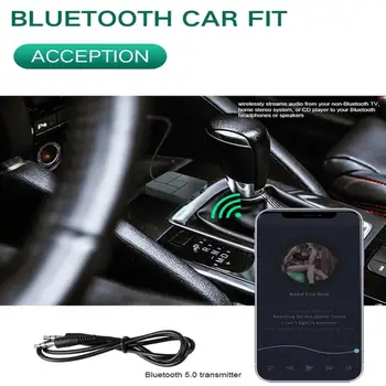Bluetooth 5.0 Garso Imtuvas, Siųstuvas 3.5 mm AUX RCA Kabeliu Stereo USB Bevielio ryšio Adapteris su Mic Automobilių TV PC Ausinių