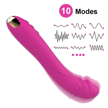 Nekilnojamojo dildo Vibratorius Moterims Klitorio Stimuliatorius Minkštas Moterų Makšties 10 rūšių Massager Masturbator Sekso Produktai Suaugusiems