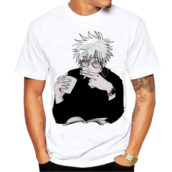 Marškinėliai Vyrams Japonų Anime Streetwear Džiudžiutsu Kaisen modelio Marškinėlius Kawaii Harajuku Hip-Hop Tees Vyras