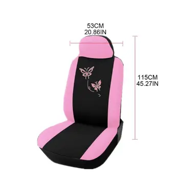 2021 Nauji 2vnt/komplektas Universaliųjų Automobilių Sėdynių užvalkalai Rinkinys Drugelis Siuvinėjimo Auto Sėdynės Raštas