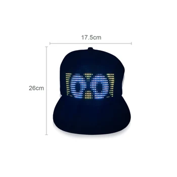 LED Kepurės LED Ekranas Pranešimą Kepurės LED Šviesos iki Pritaikoma BT Hat 