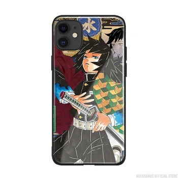 Giyu Tomioka Anime Minkšto Silikono Grūdintas Stiklas IPhone SE 6 6s 7 8 Plus X XR XS 11 12 Mini Pro Max Telefono Padengti Shell