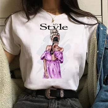 Naujas Mados Grožio Atspausdintas T-shirt Harajuku Atsitiktinis 90-ųjų Merginų Balta Juoda trumparankoviai marškinėliai Vasarą Moterys Streetwear T-shirts