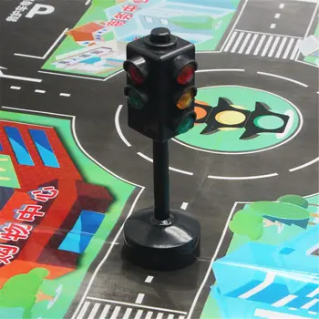 Naujas Eismo Šviesos Įspūdį Žaislas 11,5 cm Eismo Ženklams, Medinis Traukinio Sunkvežimis