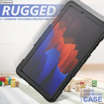 360 Sukimosi Dirželis Atramą Vaikai Tablet Case for Samsung Galaxy Tab S7 Plius 12.4