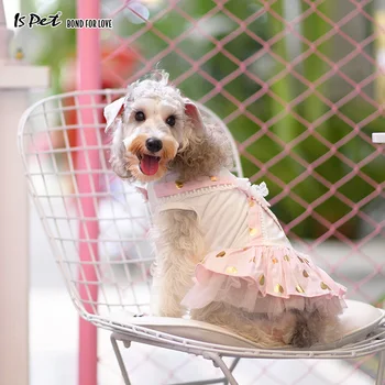 Šuo Suknelė Prabangius Pink Šunų Drabužius Vasarą 2020 Francais Tutu Vestuvių naminių Gyvūnėlių Šuniuką Suknelė Šunims Mergina Čihuahua Shih Tzu Pomeranijos