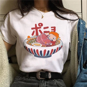 2020 Naujas Mados Moterų korėjos Atsitiktinis marškinėliai Moteriška Marškinėliai Piktžolių Viršūnes Spausdinti Hip-Hop Derliaus Prarasti Harajuku Kawaii Tshirts
