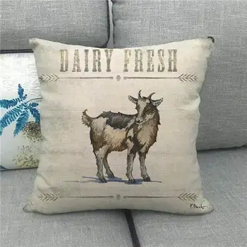 45cm*45cm, ūkio gyvūnams ir medinių mesti pagalvėlė padengti lino/medvilnės sofos pagalvę padengti dekoratyvinės pagalvės užvalkalą