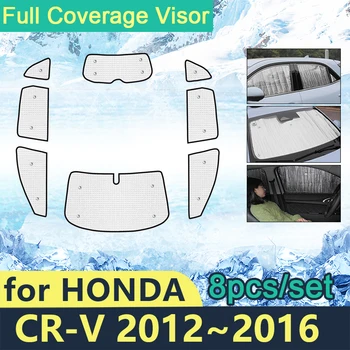 Pilnas draudimas Stoglangis Honda CR-V nuo 2012 m. iki 2016 M. CR-V CRV Automobilių Apsaugos nuo Saulės Stiklai, Šoninio Lango Skydelis Shaby Priedai 2013
