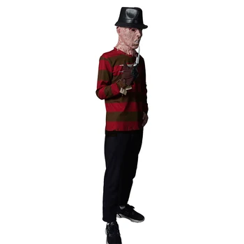 Nightmare on Elm Street-Munker Gatvės Fredis Kriugeris Top Marškinėliai Tik Cosplay Kostiumas