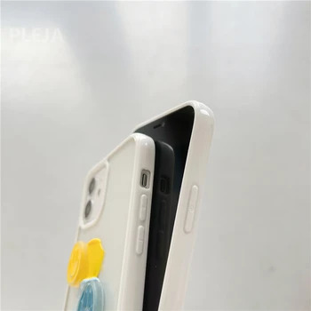 Mielas Grietinėlės Spalvos Šypsena Aišku, Telefono dėklas Skirtas iPhone 7 8 plus X XR XS 12 11 Pro Max SE 2020 m., Minkštas gaubtas, Skirtas 