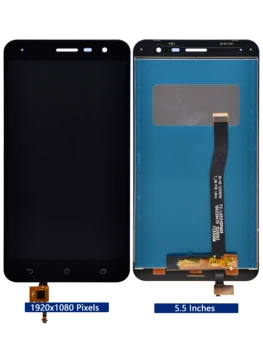 Originalus ZE552KL LCD Ekranas Asus ZenFone 3 ZE552KL LCD Ekranas skaitmeninis keitiklis Su karkaso konstrukcijos Pakeitimas Z012D LCD