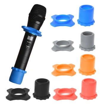 2021 Naujas 1 Set Silikono Anti Slip Roller Žiedo Apačioje Rankovėmis Komplektas Delninukas Mikrofonas