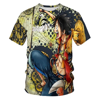 Animacinių, Anime One Piece 2021 T-shirt Vyrai 3D Spausdinimo Mados Moterų ir Vyrų T-shirt Minkštos Tekstūros Atsitiktinis Mados Vyrams