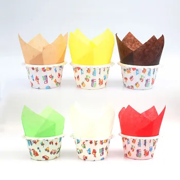 50pcs Modelio Kepimo Cupcake Liner Taurės Popieriaus Tuli Kepimo Wrappe Atveju Torto Blynai Cup Cake Box Įrankis Cupcake Virtuvės