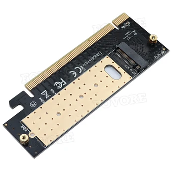 M2 PCIe x16 adapter Card PCIe M. 2 konverteris adapteris NVMe SSD Adapteris M. 2 M Klavišą Sąsaja PCI Express 3.0 2230-2280 Dydis