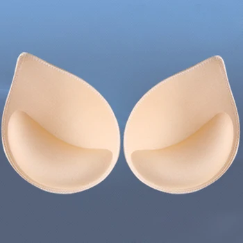 4PCS/2PAIR Keičiamajame Breast Enhancer Seksualus Spong Liemenėlių Pagalvėlės Krūtinės Puodelio Push Up Įterpti Putų Pagalvėlės Moterų Bikini maudymosi kostiumėlį, Padding
