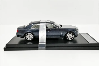 1:64 Rolls Royce Ghost Extended Ratų Bazė DarkBlue/Sidabro Diecast Modelio Automobilių