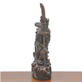 WushenGuangong statula, dervos, drožyba, modernaus meno skulptūrą, gyvena šeimos kambarys palėpėje apdaila, Dievo Turtų Guan Yu suvenyrų