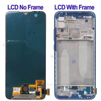 AMOLED Patikrintas LCD Xiaomi Mi CC9E LCD Ekranas Jutiklinis Ekranas skaitmeninis keitiklis Asamblėjos Xiaomi MI A3 Ekranu Pakeitimas