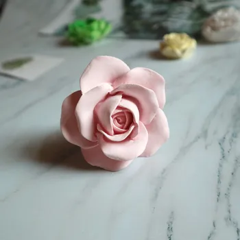 Silikono Tinkas Gėlių Formų Rankų Darbo Muilo Formų Minkštas Gėlių Tortas Formų Gipso Rose Pelėsis