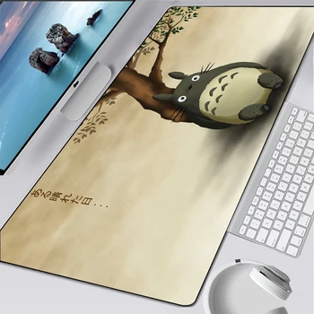 Anime Totoro Pelės Padas Pelės Kilimėlis Kilimų Nešiojamas Didelis Padmouse Notbook Kompiuterinių Žaidimų Kilimėlis Žaidėjus Žaisti Manga stalo Patiesalai