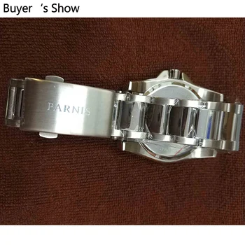 Parnis 44mm Automatinė vyriški Laikrodžiai Miyota Judėjimo Naras Žiūrėti Vandeniui 200m Metalo Mechaninės Safyro Stiklas Laikrodis Vyrams