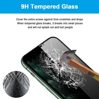 2PACK Anti-spy Grūdintas Stiklas iPhone 12 11 Pro Max X XS MAX XR Privačių Screen Protector, Stiklo iPhone 6 7 8 Plius 12 mini